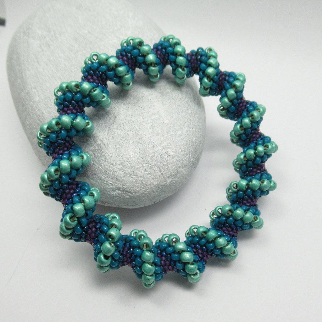 Cellini Spiral Beadwoven Bracelet